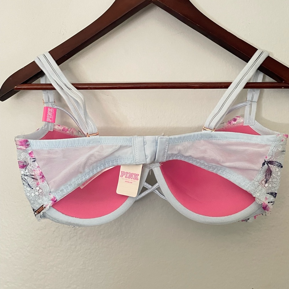 Victorias Secret PINK Lace Date Push-up Bra-Size 34DD NEW! - Picture 3 of 5
